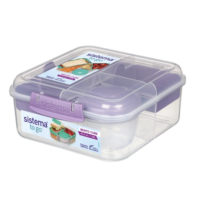 1.25L Bento Cube To Go fioletowy